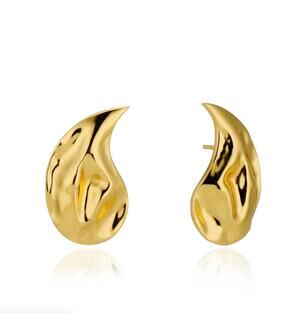 SAHIRA Jewelry Earrings Rhonda Teardrop Gold Studs NEW
